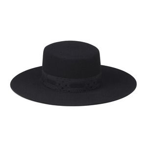 Lack of Color - The Sierra Hat - Black size S - black wide flat brim boater hat
